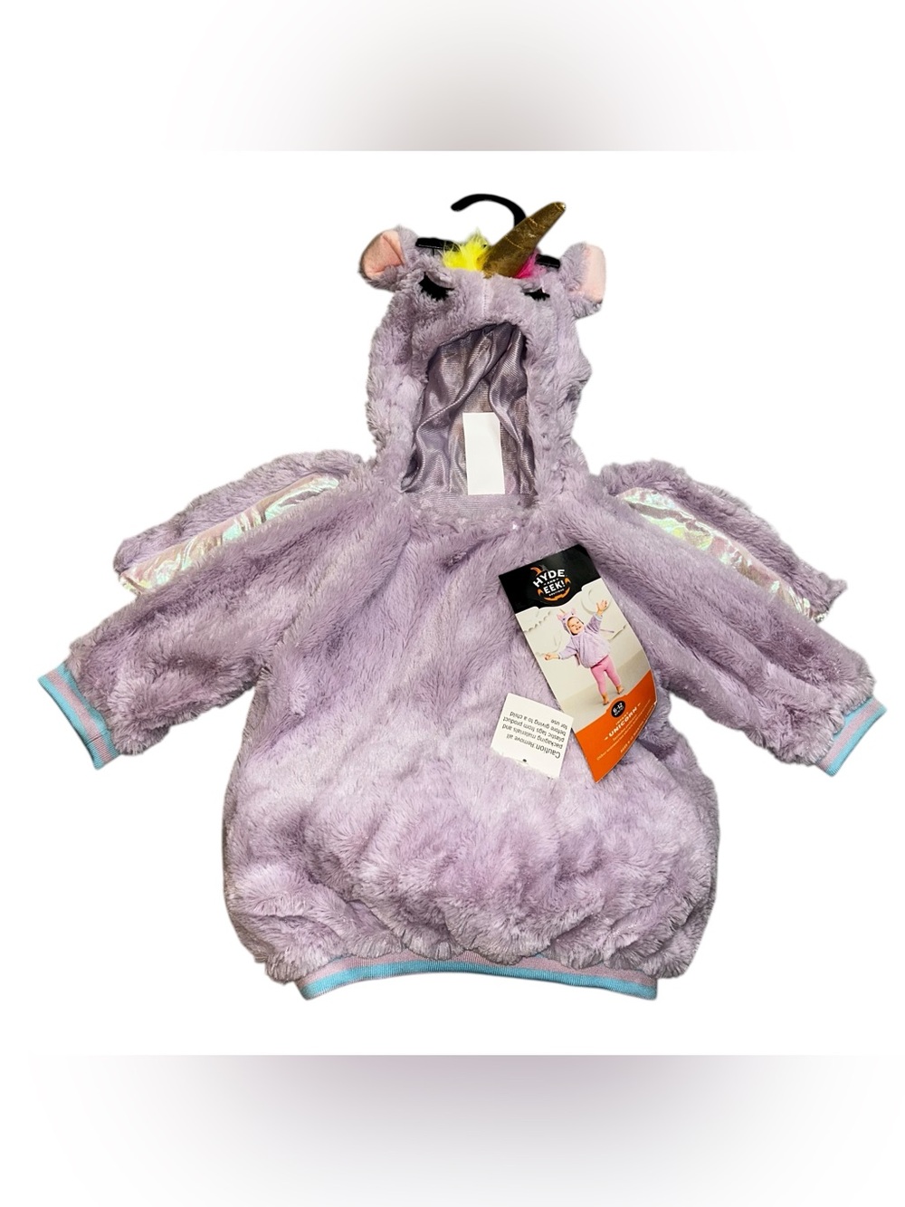 Lilac Unicorn Plush Costume Hoodie for Kids